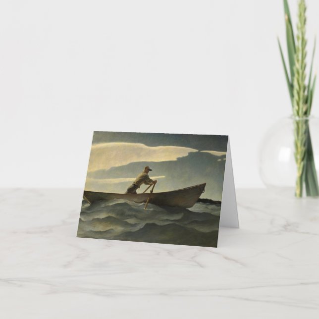 Carte De Remerciements Le Homard, Le Doryman par N. C. Wyeth (Devant)