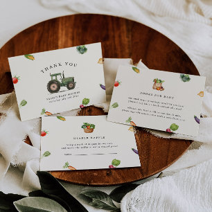 Carte De Remerciements Le marché des agriculteurs Baby shower cultivé loc