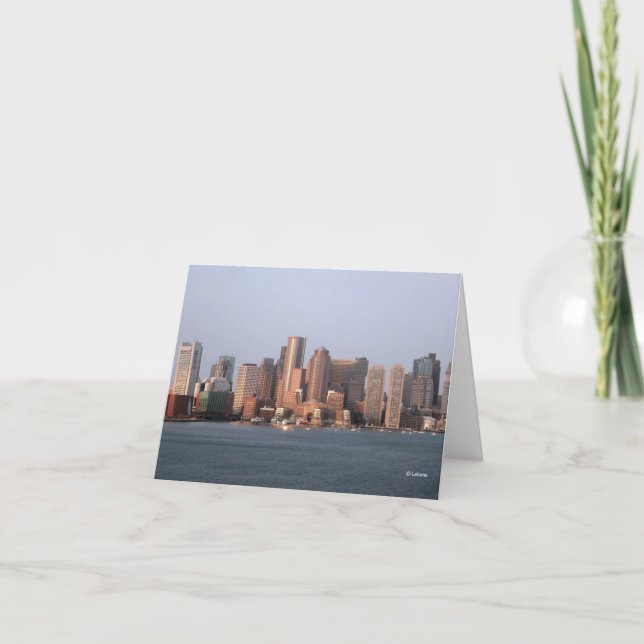 Carte De Remerciements Le matin de Boston—merci (Devant)