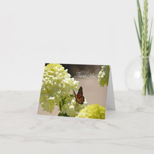 Carte De Remerciements Le monarque et les fleurs
