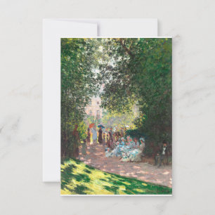 Carte De Remerciements Le Parc Monseau par Claude Monet