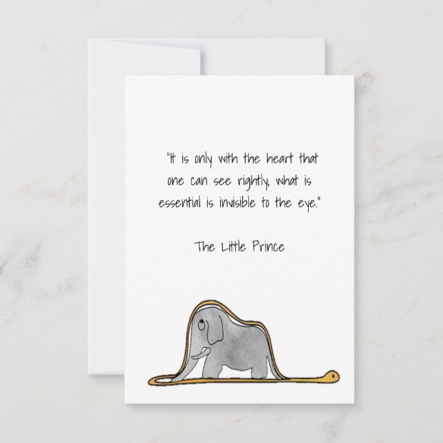 Carte De Remerciements Le Petit Prince (Devant)