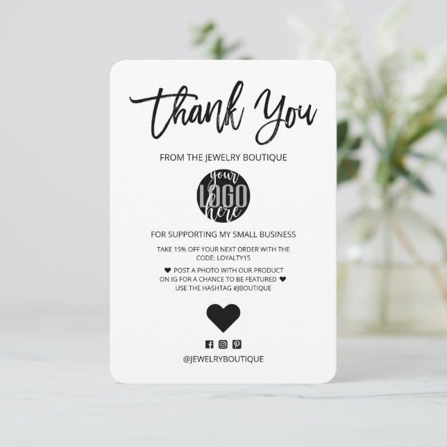 Carte De Remerciements Le Petit You (Debout devant)