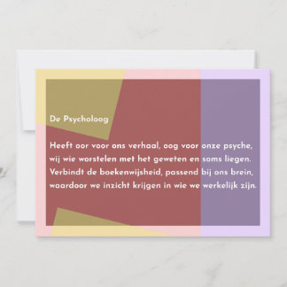Carte De Remerciements Le Psychologue