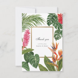 Carte De Remerciements Le rêve tropical