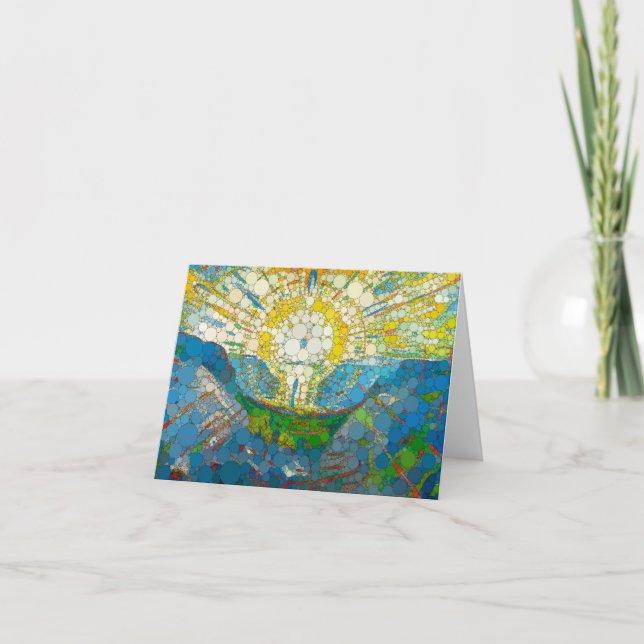 Carte De Remerciements Le soleil, points d'infini par William Morris (Devant)