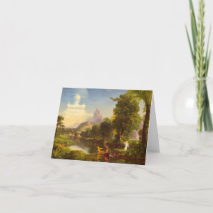 Carte De Remerciements Le voyage de la vie, Jeunesse par Thomas Cole