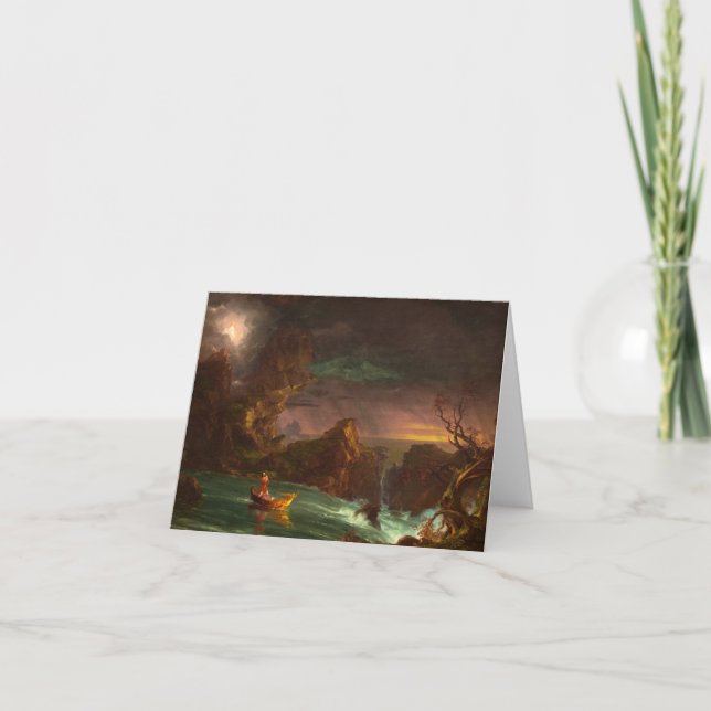 Carte De Remerciements Le voyage de la vie, Manhood de Thomas Cole (Devant)