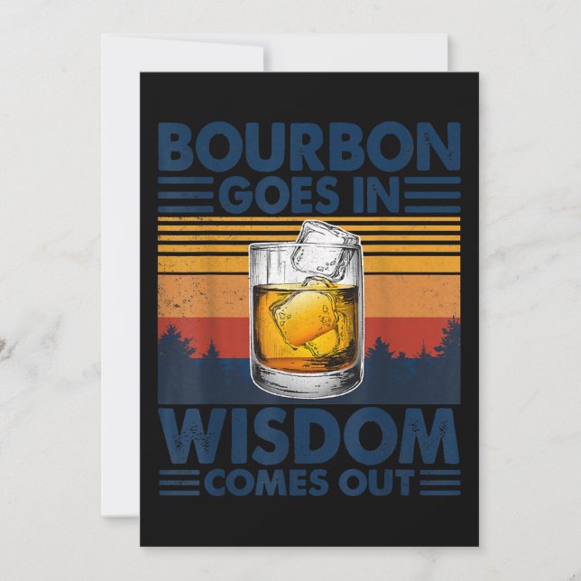 Carte De Remerciements Le Whiskey Bourbon sort (Devant)