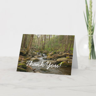 Carte De Remerciements LeConte Creek dans les Great Smoky Mountains