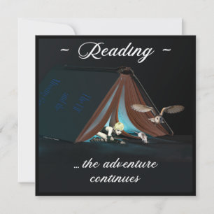 Carte De Remerciements Lecture, l'aventure continue