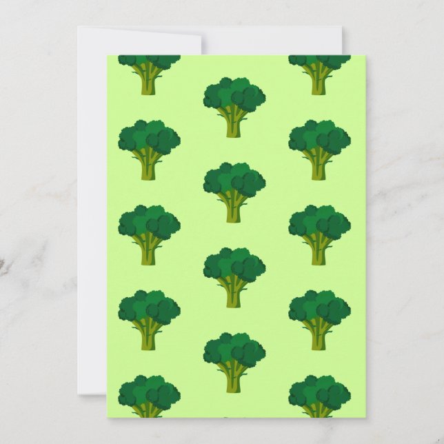 Carte De Remerciements Légumes verts de Brocoli Légumes sains à manger (Devant)