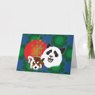 Carte De Remerciements Les Amis de Panda pour l'éternité