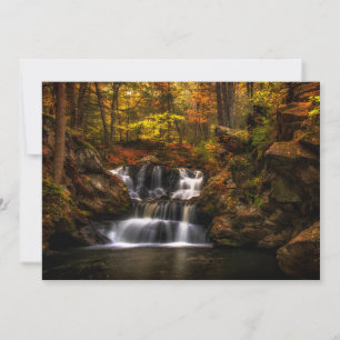 Carte De Remerciements Les cascades   Connecticut Nouvelle-Angleterre