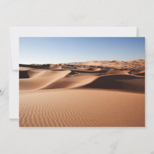 Carte De Remerciements Les déserts Dunes de sable des Émirats arabes un