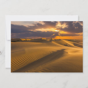 Carte De Remerciements Les déserts Paysage des dunes de sable