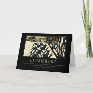 Carte De Remerciements Les Dirigeants Deviennent De Grande Motivation