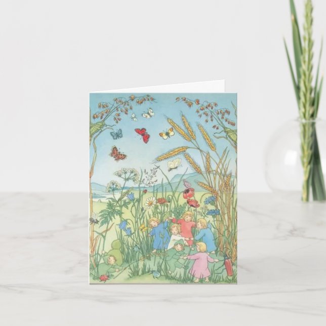 Carte De Remerciements Les Enfants de la Racine Sibylle Von Olfers (Devant)