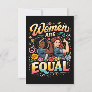 Carte De Remerciements Les femmes sont égales