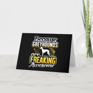 Carte De Remerciements Les Greyhounds Font Un Super T-Shirt Greyhound.