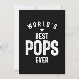 Carte De Remerciements Les meilleurs pop du monde   Cadeau Père Grand-Pèr