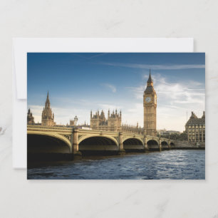 Carte De Remerciements Les monuments   Big Ben, Londres Angleterre