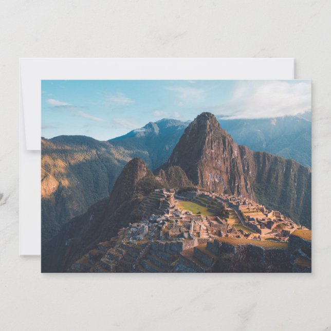 Carte De Remerciements Les monuments | Machu Picchu, Pérou (Devant)