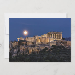 Carte De Remerciements Les monuments   Parthénon Athènes, Grèce