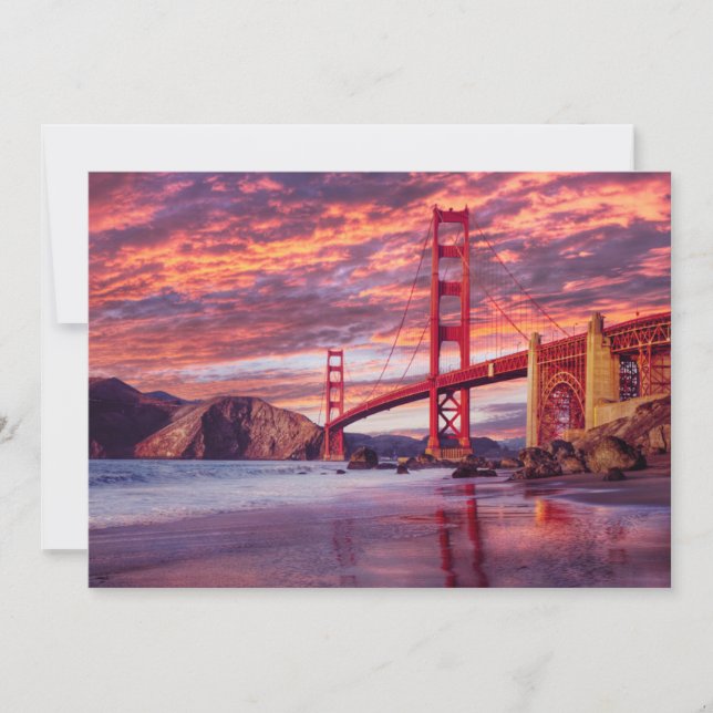 Carte De Remerciements Les monuments | The Golden Gate San Francisco, CA (Devant)