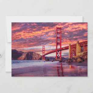 Carte De Remerciements Les monuments   The Golden Gate San Francisco, CA