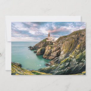Carte De Remerciements Les phares Baily Lighthouse Dublin, Irlande