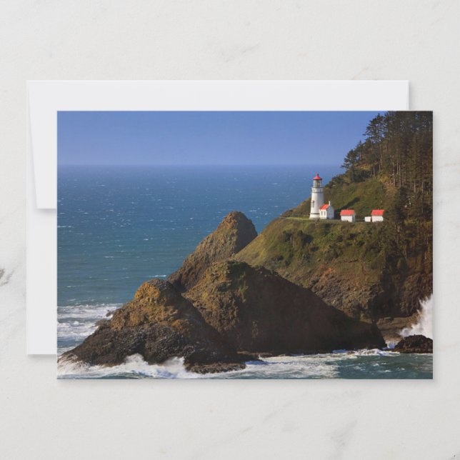 Carte De Remerciements Les phares | Phare de la côte de l'Oregon (Devant)