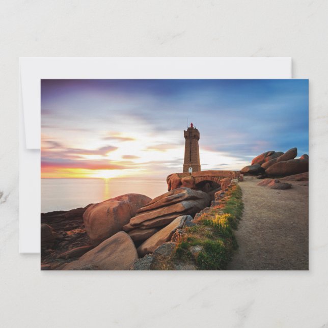 Carte De Remerciements Les phares | Phare de Mean Ruz (Devant)