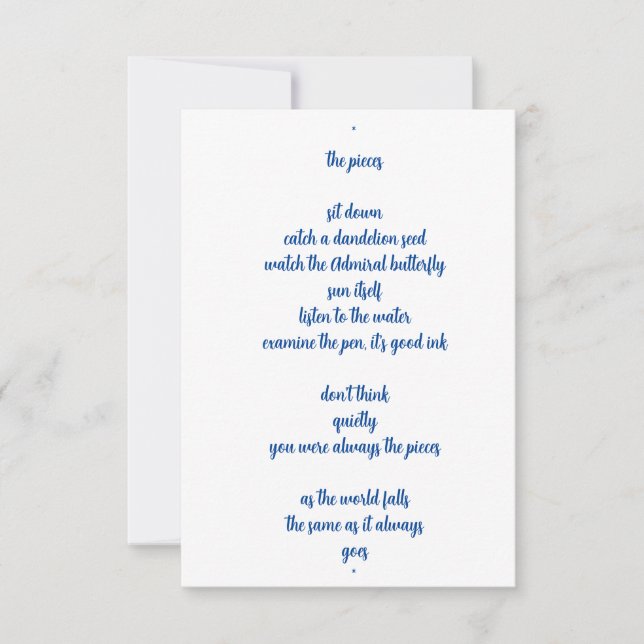 Carte De Remerciements les pièces  (Devant)