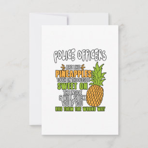 Carte De Remerciements Les Policiers Sont Comme Des Ananas.