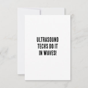Carte De Remerciements Les techs ultrasoniques le font par vagues !
