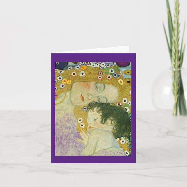 Carte De Remerciements Les Trois Âges de la Femme, Gustav Klimt, Art, (Devant)