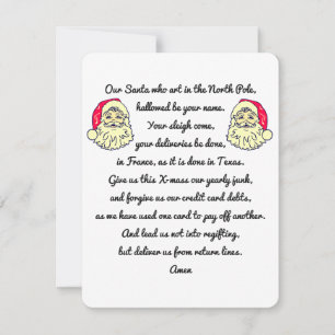 Carte De Remerciements L'Esprit de la satire de Noël