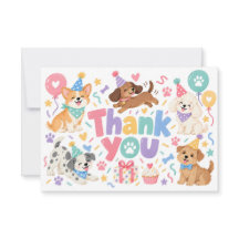 Let's Pawty Puppy Birthday Party Watercolor Dogs