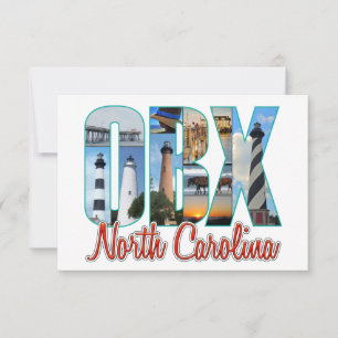 Carte De Remerciements Lieux OBX