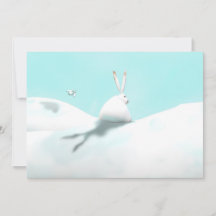 Lièvres et cadeau de neige