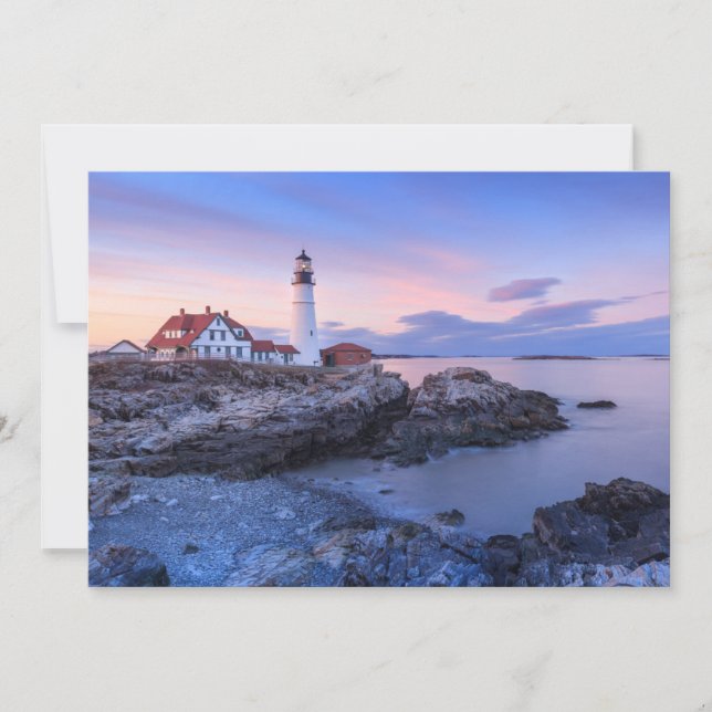 Carte De Remerciements Lighthouses | Cape Elizabeth, Maine (Devant)