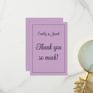 Carte De Remerciements Lilac personnalisé