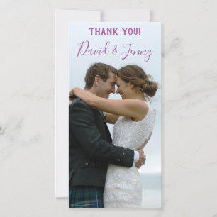 Carte De Remerciements Lilac Spring Garden Mariage Photo