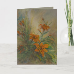 Carte De Remerciements Liliums tigres 5 x 7"