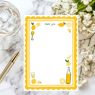Carte De Remerciements Limoncello Limonade Citrons SUR MESURE Réception d