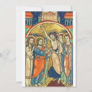 Carte De Remerciements L'incrédulité de saint Thomas du Psautier 