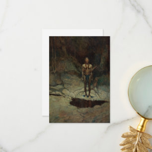 Carte De Remerciements L'inhumation silencieuse de Newell Convers Wyeth