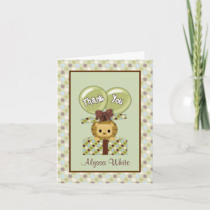 Carte De Remerciements LION Baby Jungle Pals