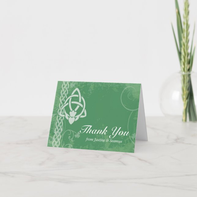 Carte De Remerciements L'Irlande Claddagh (Devant)